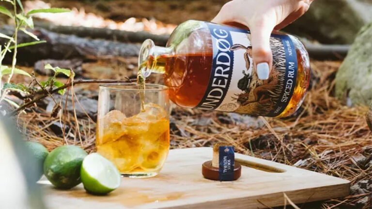 Pouring a Bottle of Underdog Spiced Rum
