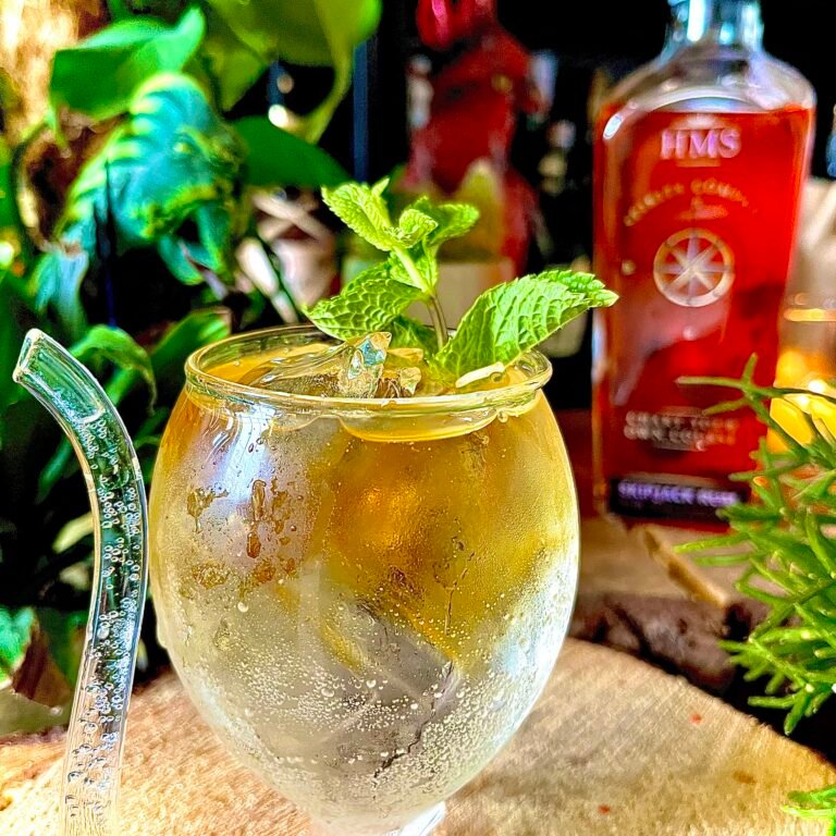 LIght and Stormy Rum Cocktail